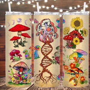 Mushroom Metal Insulated Tumbler